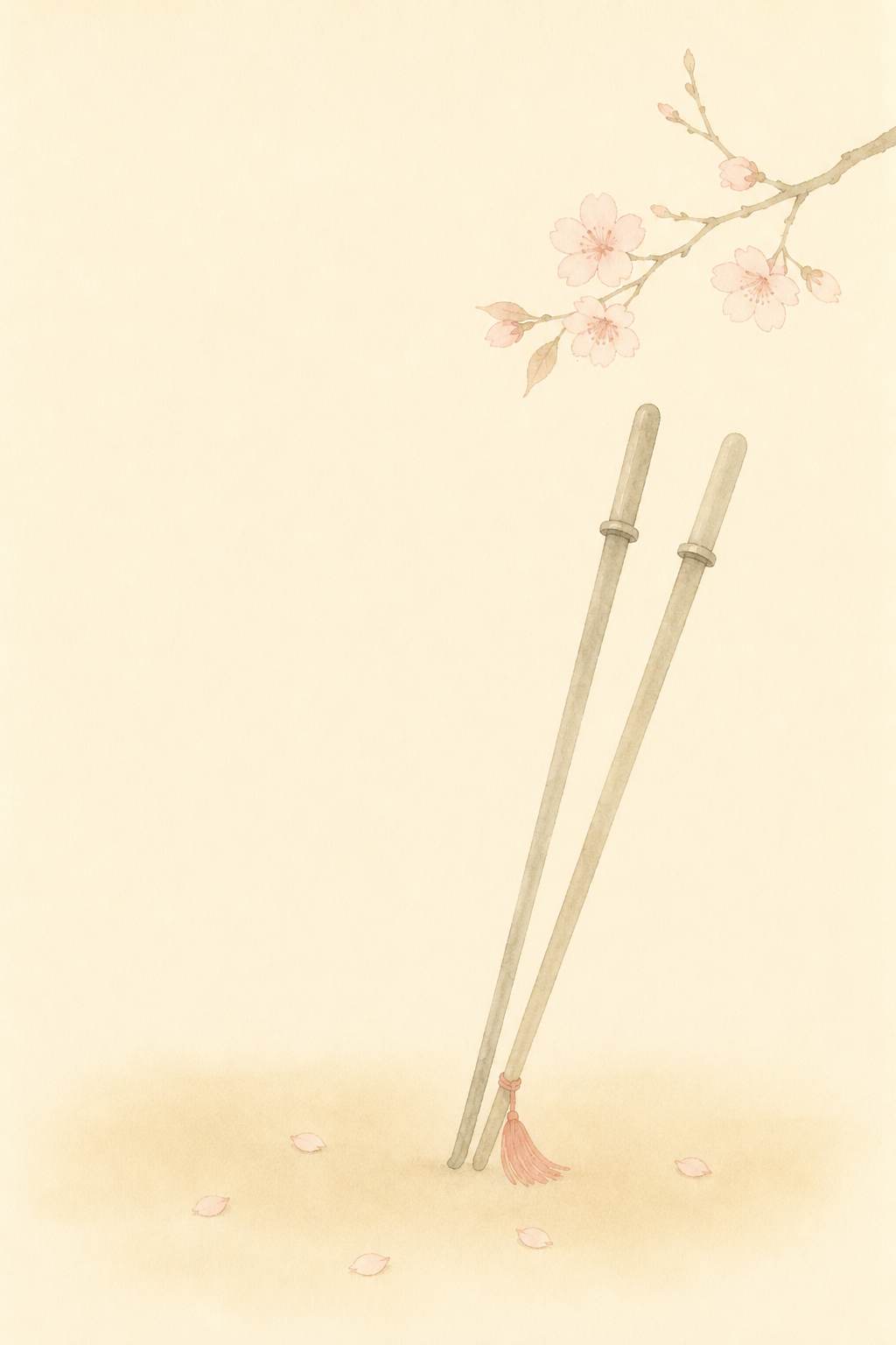 槍踊（七変化） 宿場の槍と山桜