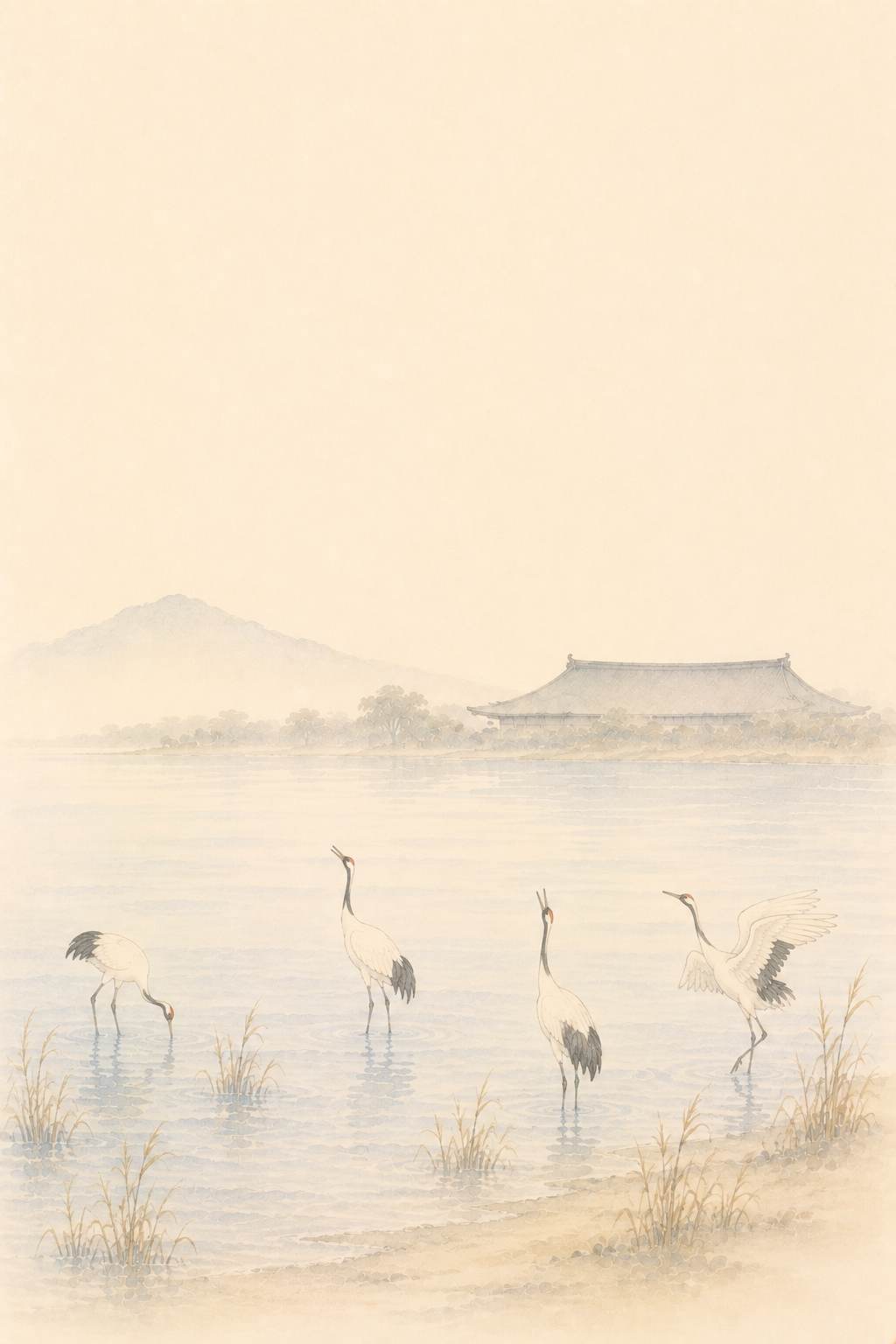 芝八景 芝浦の朝