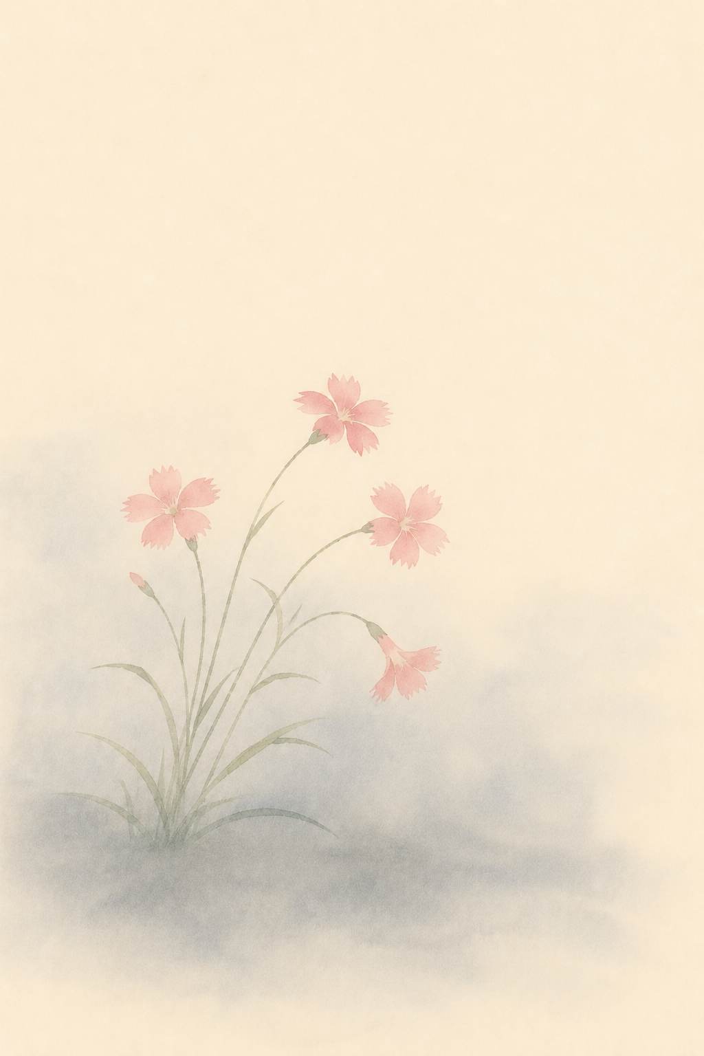 髪梳夜撫子 夜の撫子