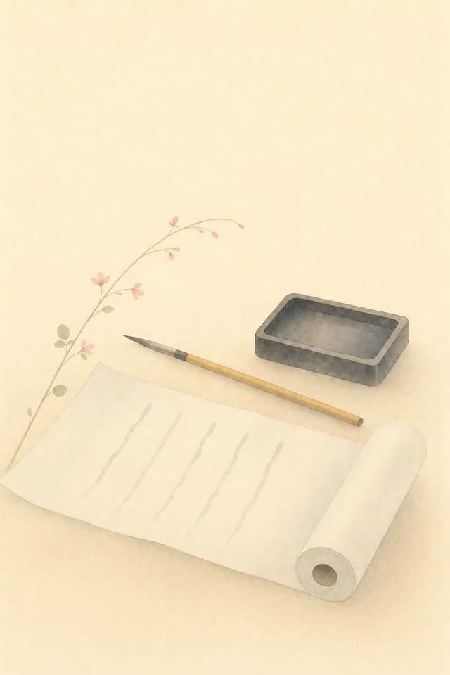 鹿のまき筆
